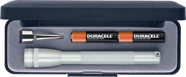 Mini Maglite AAA LED lahja hopea