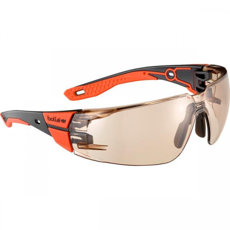 Rush+ 2.0 M/L suojalasit musta-pun.Copper